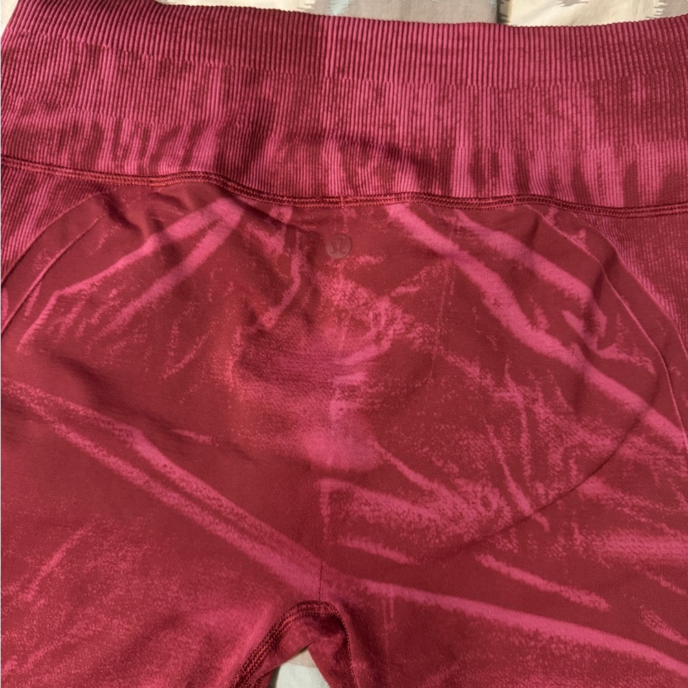 Maroon Lululemon Leggings size 10